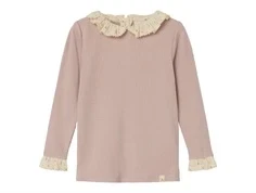 Lil Atelier shadow gray flæsekrave top